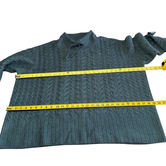 Coldwater Creek Cable Knit Sweater Green Womens 3XL XXXL Comfortable Comfort - Picture 6 of 8